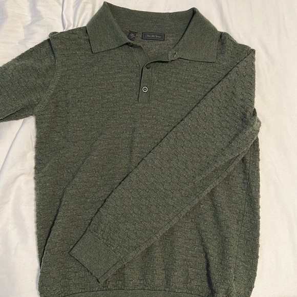 Saks Fifth Avenue Long Sleeve Collared Shirt. Like New Condition! Sz L - Picture 1 of 3